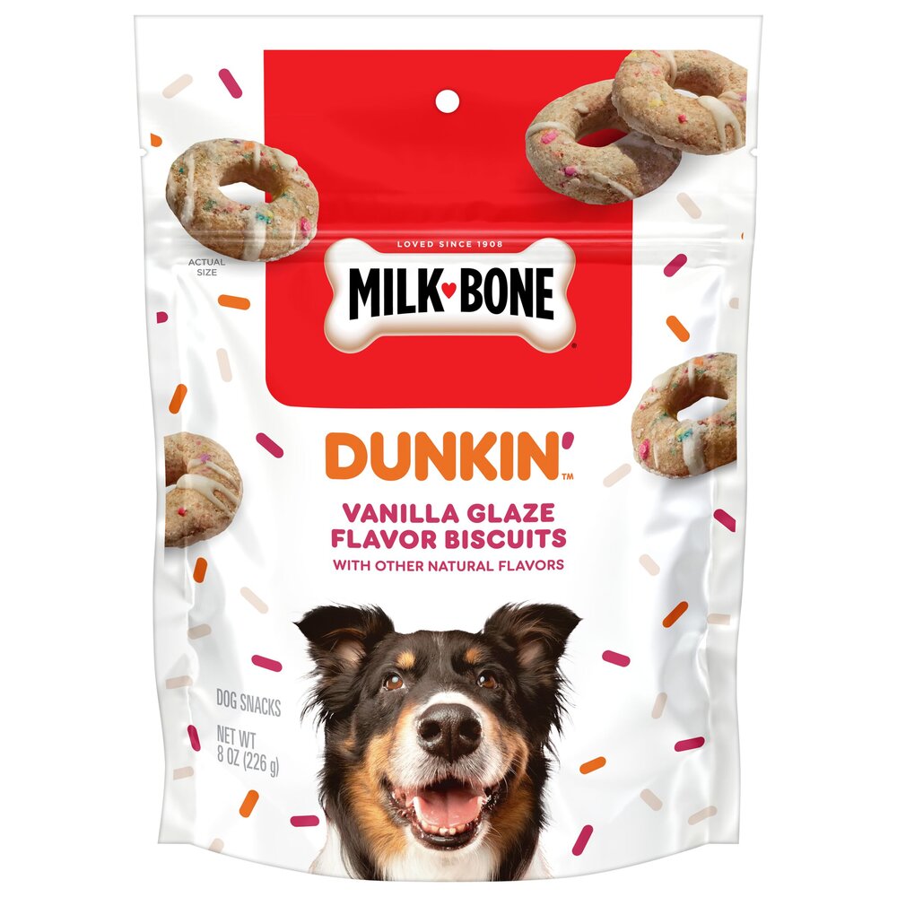 Dunkin Vanilla Glaze Flavor Dog Biscuits