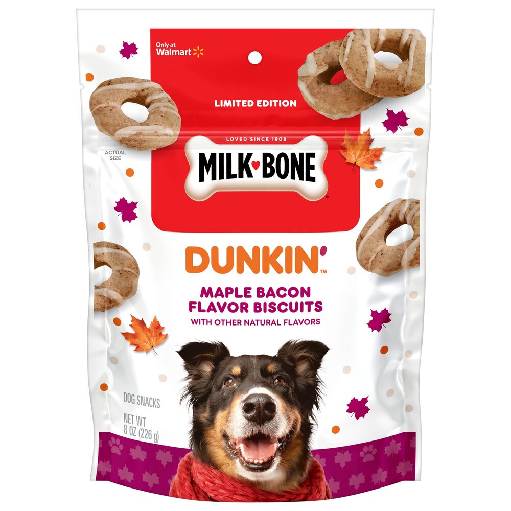 Dunkin Maple Bacon Flavor Dog Biscuits